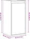 vidaXL - Wandkast - 30x30x100 - cm - massief - grenenhout - wit