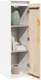 vidaXL - Wandkast - 30x30x100 - cm - massief - grenenhout - wit