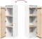 vidaXL - Wandkast - 30x30x100 - cm - massief - grenenhout - wit