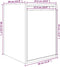 vidaXL - Wandkast - 30x30x40 - cm - massief - grenenhout - grijs