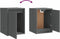 vidaXL - Wandkast - 30x30x40 - cm - massief - grenenhout - grijs