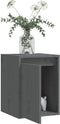 vidaXL - Wandkast - 30x30x40 - cm - massief - grenenhout - grijs