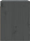 vidaXL - Wandkast - 30x30x40 - cm - massief - grenenhout - grijs