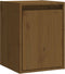 vidaXL - Wandkast - 30x30x40 - cm - massief - grenenhout - honingbruin