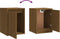 vidaXL - Wandkast - 30x30x40 - cm - massief - grenenhout - honingbruin