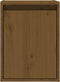 vidaXL - Wandkast - 30x30x40 - cm - massief - grenenhout - honingbruin