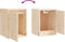 vidaXL - Wandkast - 30x30x40 - cm - massief - grenenhout