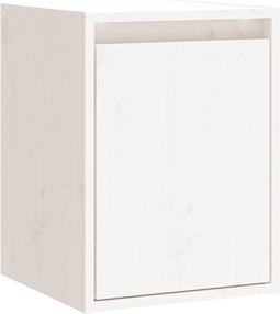 vidaXL - Wandkast - 30x30x40 - cm - massief - grenenhout - wit