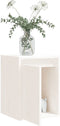vidaXL - Wandkast - 30x30x40 - cm - massief - grenenhout - wit