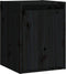 vidaXL - Wandkast - 30x30x40 - cm - massief - grenenhout - zwart