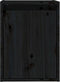 vidaXL - Wandkast - 30x30x40 - cm - massief - grenenhout - zwart
