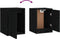 vidaXL - Wandkast - 30x30x40 - cm - massief - grenenhout - zwart