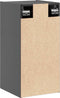 vidaXL - Wandkast - 30x30x60 - cm - massief - grenenhout - grijs