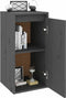 vidaXL - Wandkast - 30x30x60 - cm - massief - grenenhout - grijs