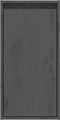vidaXL - Wandkast - 30x30x60 - cm - massief - grenenhout - grijs