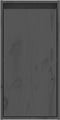 vidaXL - Wandkast - 30x30x60 - cm - massief - grenenhout - grijs