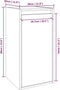 vidaXL - Wandkast - 30x30x60 - cm - massief - grenenhout - grijs