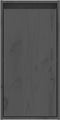 vidaXL - Wandkast - 30x30x60 - cm - massief - grenenhout - grijs