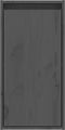 vidaXL - Wandkast - 30x30x60 - cm - massief - grenenhout - grijs