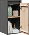 vidaXL - Wandkast - 30x30x60 - cm - massief - grenenhout - grijs