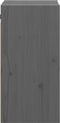 vidaXL - Wandkast - 30x30x60 - cm - massief - grenenhout - grijs
