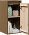 vidaXL - Wandkast - 30x30x60 - cm - massief - grenenhout - honingbruin
