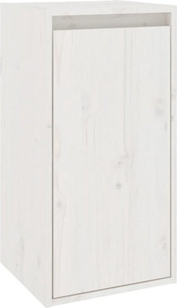 vidaXL - Wandkast - 30x30x60 - cm - massief - grenenhout - wit