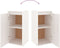 vidaXL - Wandkast - 30x30x60 - cm - massief - grenenhout - wit