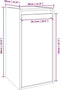 vidaXL - Wandkast - 30x30x60 - cm - massief - grenenhout - wit
