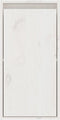 vidaXL - Wandkast - 30x30x60 - cm - massief - grenenhout - wit