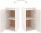 vidaXL - Wandkast - 30x30x60 - cm - massief - grenenhout - wit