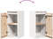 vidaXL - Wandkast - 30x30x60 - cm - massief - grenenhout - wit