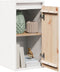 vidaXL - Wandkast - 30x30x60 - cm - massief - grenenhout - wit