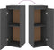 vidaXL - Wandkast - 30x30x80 - cm - massief - grenenhout - grijs