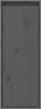 vidaXL - Wandkast - 30x30x80 - cm - massief - grenenhout - grijs