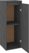 vidaXL - Wandkast - 30x30x80 - cm - massief - grenenhout - grijs