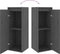vidaXL - Wandkast - 30x30x80 - cm - massief - grenenhout - grijs
