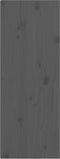 vidaXL - Wandkast - 30x30x80 - cm - massief - grenenhout - grijs