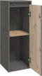 vidaXL - Wandkast - 30x30x80 - cm - massief - grenenhout - grijs