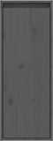 vidaXL - Wandkast - 30x30x80 - cm - massief - grenenhout - grijs