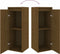 vidaXL - Wandkast - 30x30x80 - cm - massief - grenenhout - honingbruin