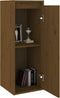 vidaXL - Wandkast - 30x30x80 - cm - massief - grenenhout - honingbruin