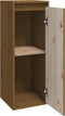 vidaXL - Wandkast - 30x30x80 - cm - massief - grenenhout - honingbruin