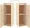 vidaXL - Wandkast - 30x30x80 - cm - massief - grenenhout