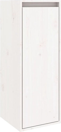 vidaXL - Wandkast - 30x30x80 - cm - massief - grenenhout - wit