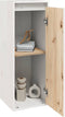 vidaXL - Wandkast - 30x30x80 - cm - massief - grenenhout - wit