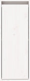 vidaXL - Wandkast - 30x30x80 - cm - massief - grenenhout - wit