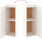 vidaXL - Wandkast - 30x30x80 - cm - massief - grenenhout - wit