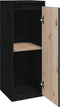 vidaXL - Wandkast - 30x30x80 - cm - massief - grenenhout - zwart