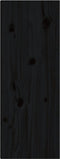 vidaXL - Wandkast - 30x30x80 - cm - massief - grenenhout - zwart